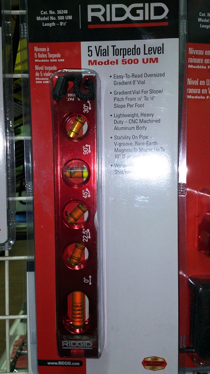 RIDGID　500UM　5気泡管トルペド