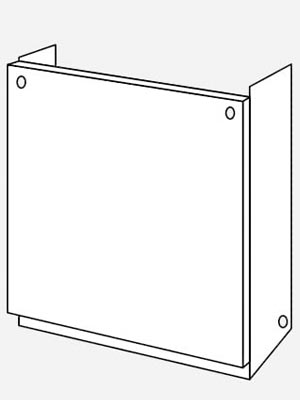 ハイカンカバーH32-K600,配管カバー600mm