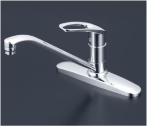 台付２穴シングルレバー混合栓