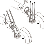 マツ六 ＢＤ－５１Ｇ 入隅用エンドブラケット